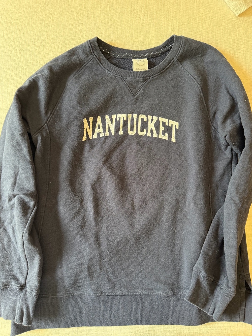 Gear For Sports Navy Crewneck Sweatshirt with Nantucket Print